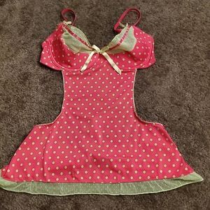 Hot pink & neon green peekaboo lingerie Large